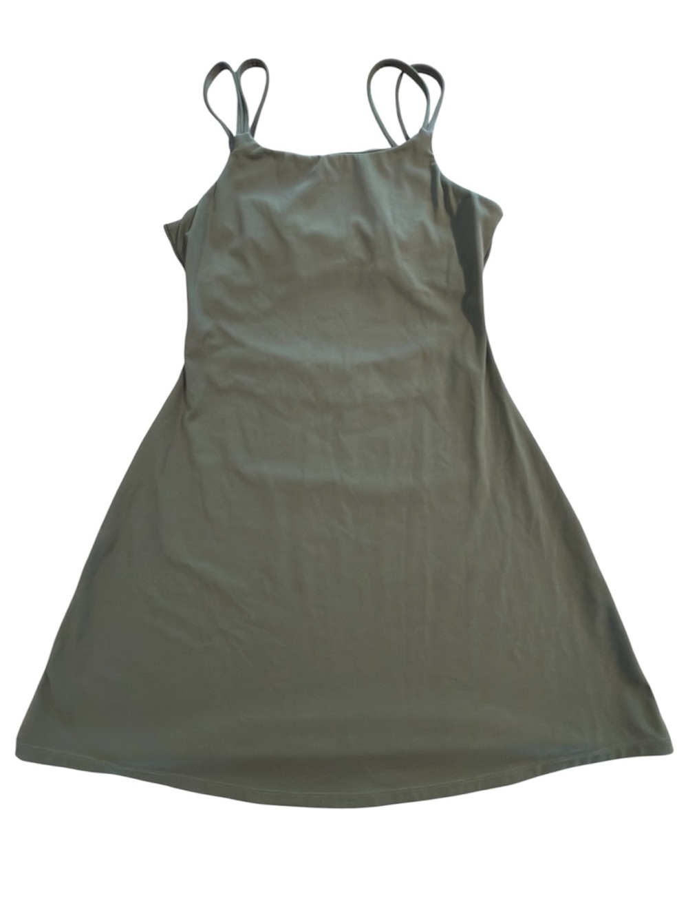 Halara Women’s XS Green Double Straps Active Dress Easy Peezy NO SHORTS/PADS
